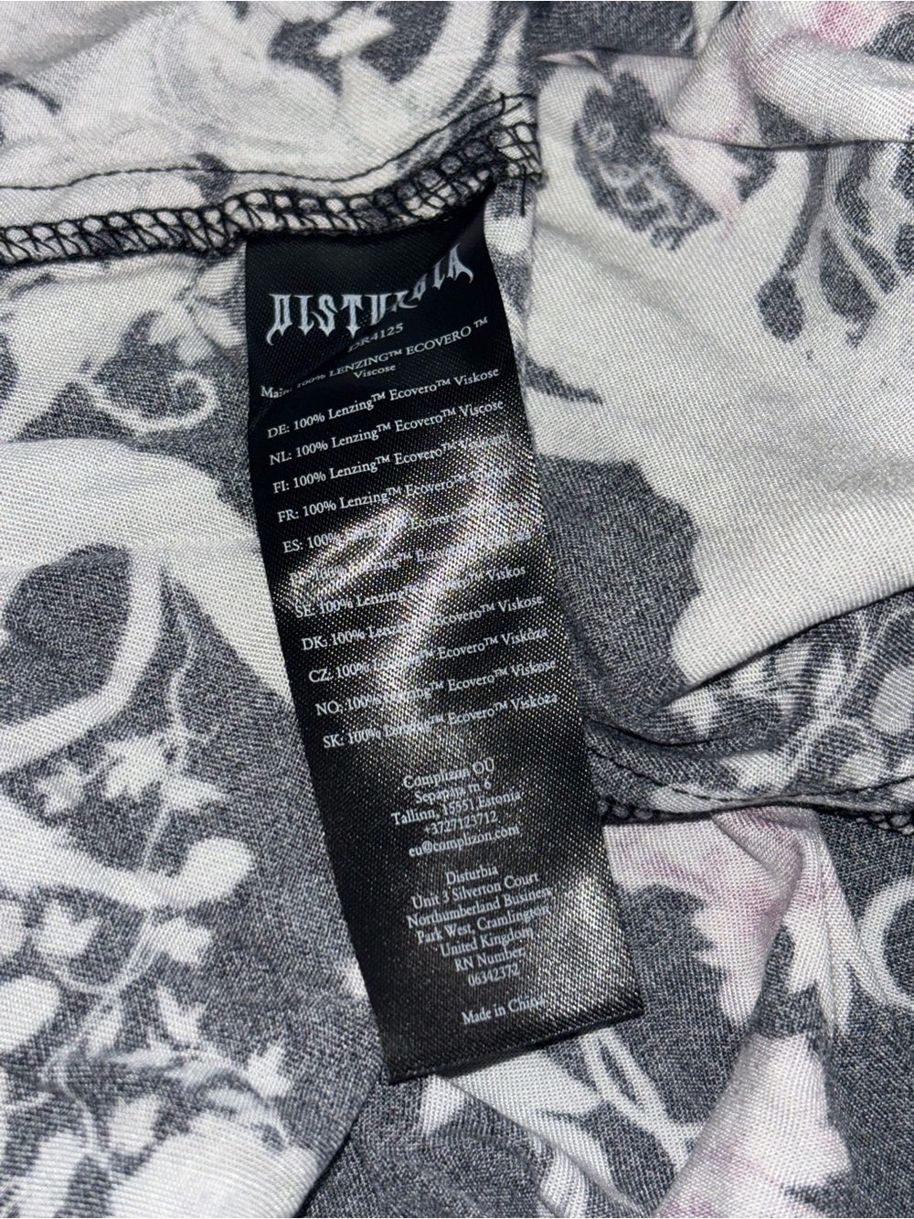 Disturbia Unicorn Mermaid Midi Dress 8 NWT Forest Print - Picture 9 of 10